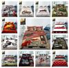 Car Series Printed Bedding Single Double Bed Full Size Pillowcase and Quilt Cover 2 or 3 Comfortable Home Decoration for Boys and Men Car Lovers Room