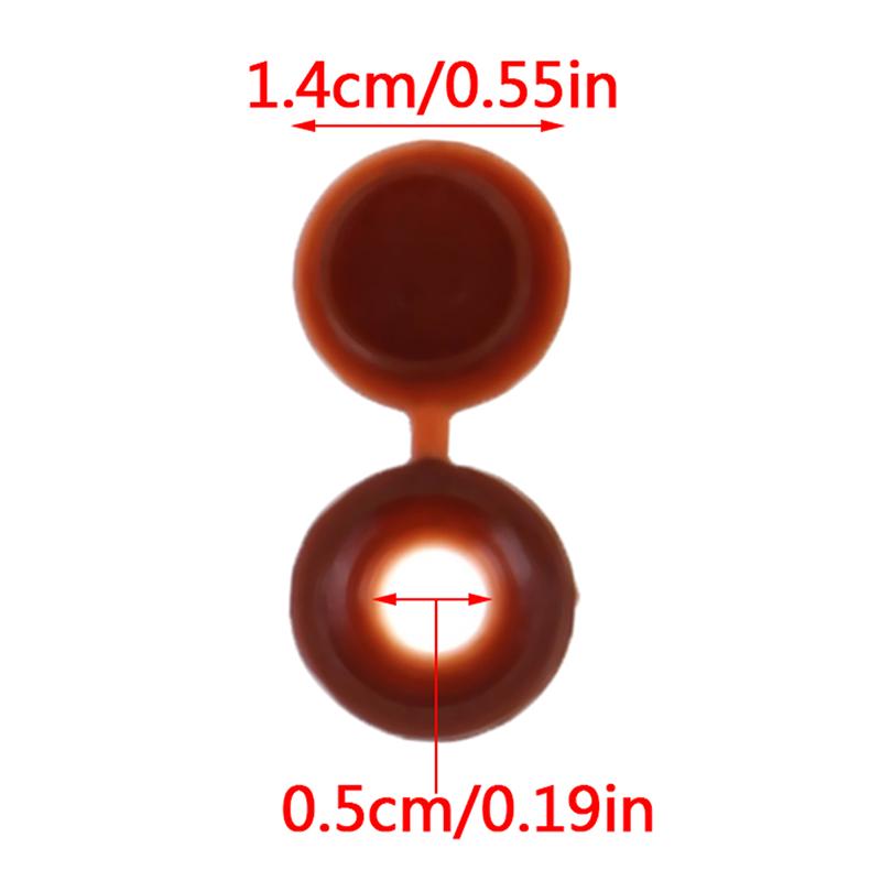 50 шт. навесные пластиковые винтовые колпачки для внешних кнопок, декоративная крышка для мебели