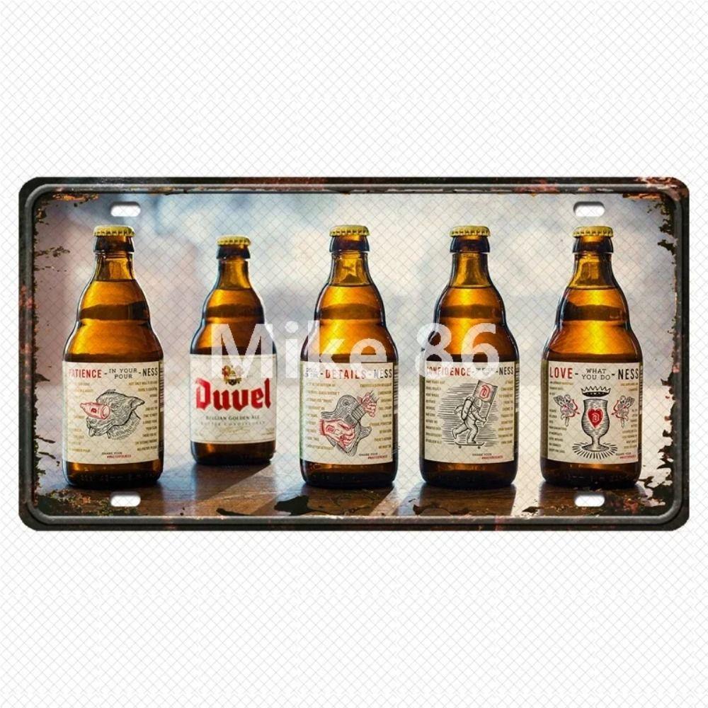 Пивная Жестяная Вывеска Винтажный Декор Стены 15x30см
