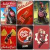 Nuka Cola Drink Posters Game Metal Sign Retro Tin Sign Plaque Metal Vintage Wall Decor for Bar Pub Club Man Cave Decoration