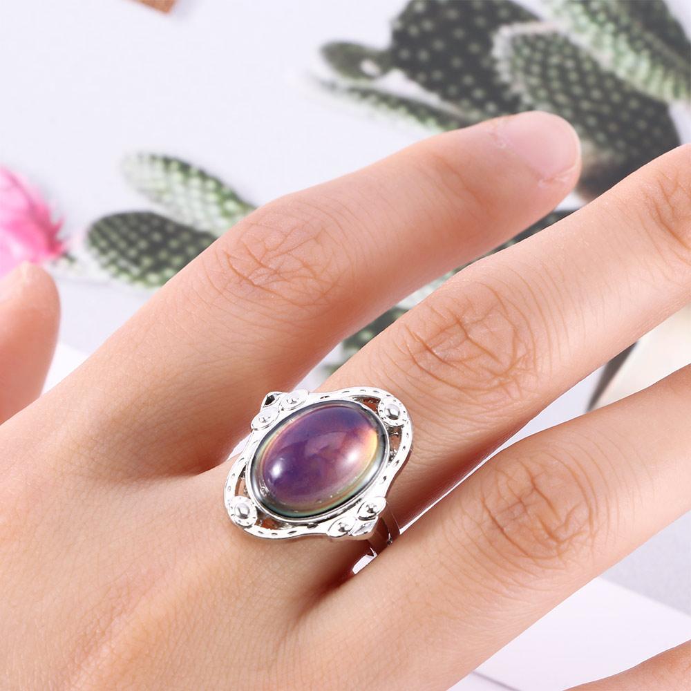 Funny Jewelry Adult Kids Feeling Control Vintage 1PC Magic Ring Temperature Changing Color Mood