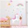 [R3451] - Giant Sticker 'Licorne My Unicorn' Multicolored Pink - 268x142 Cm