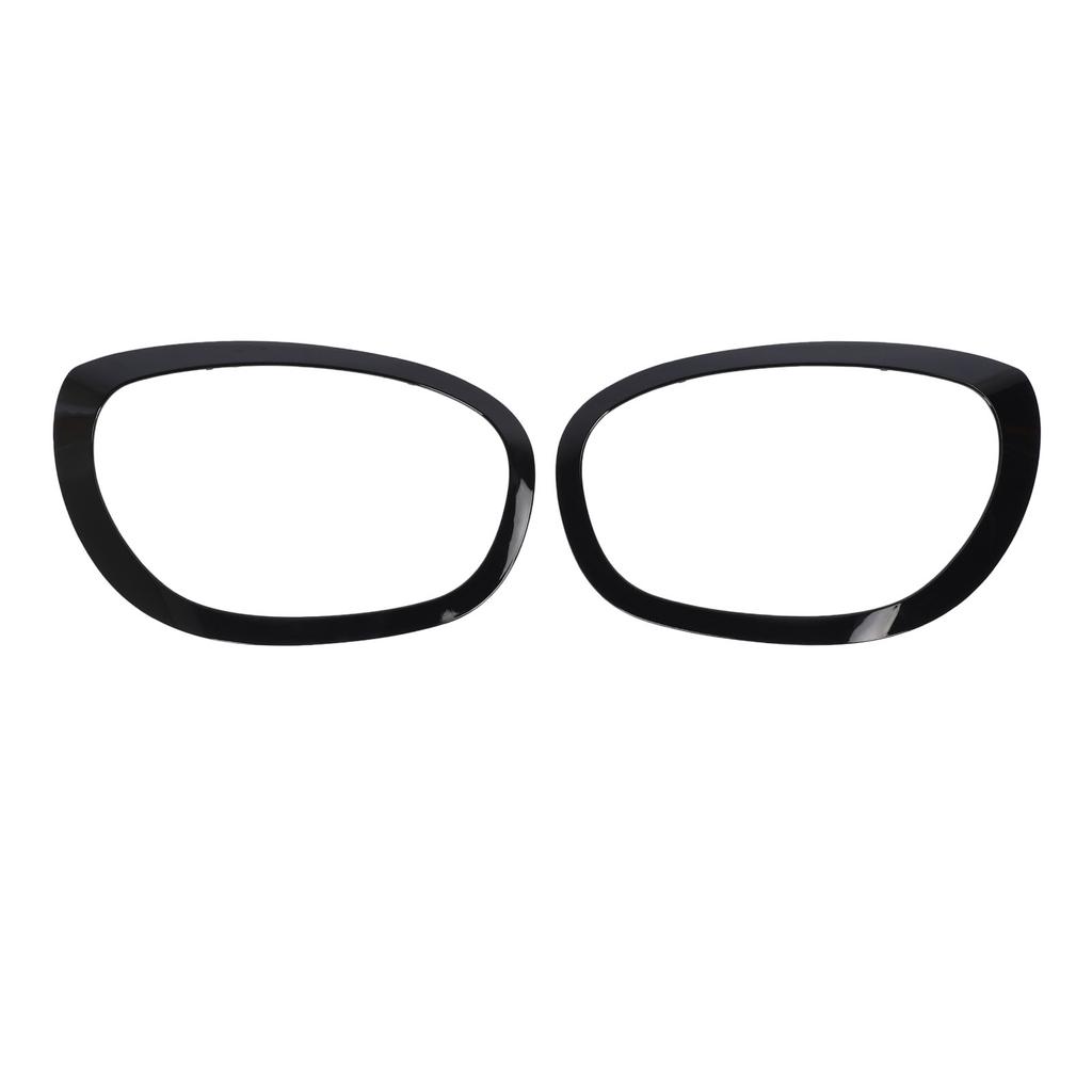 Headlamp Trim Ring Cover 1 Pair Black Headlight Trim Ring Stylish Look 51138739352 Fade Proof for F60 Countryman 2017 To 2024