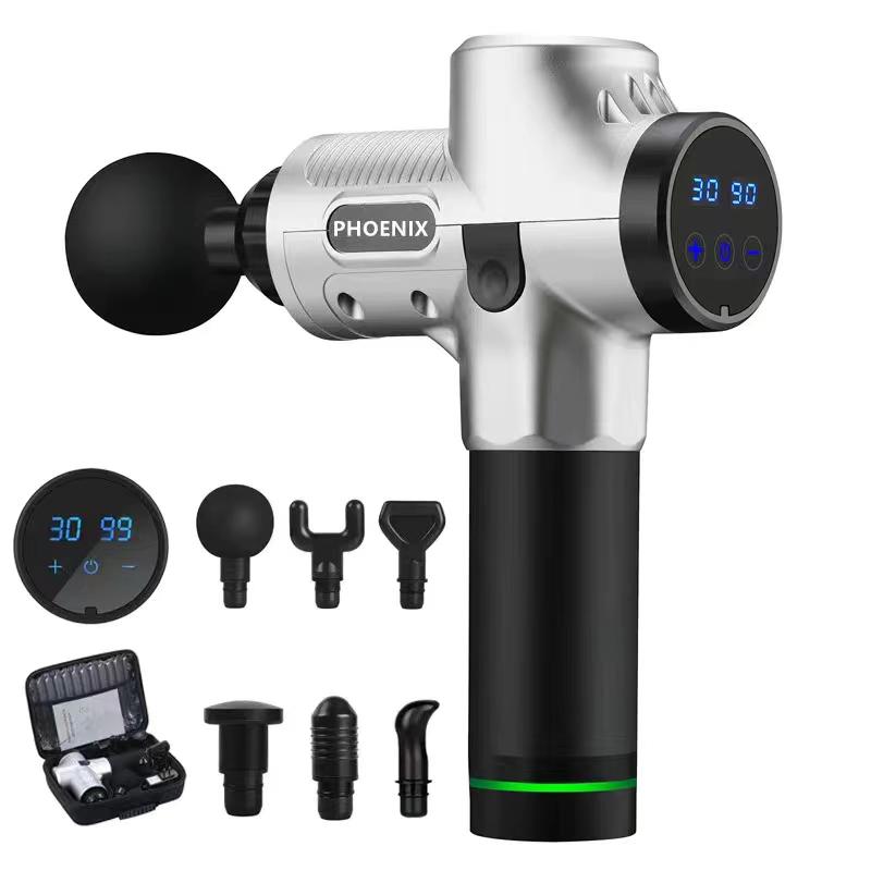 Прочный и безопасный массажный пистолет для спортсменов Phoenix A2 Pro, высокочастотный массажный пистолет, расслабление мышц, расслабление тела, электрический массажер с портативной сумкой