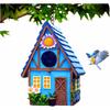 Садовый скворечник для улицы Подвесной на улице Деревенский милый домик для птиц для крапивника, зяблика, синицы, колибри, деревенской ласточки Клетка для детей Природа