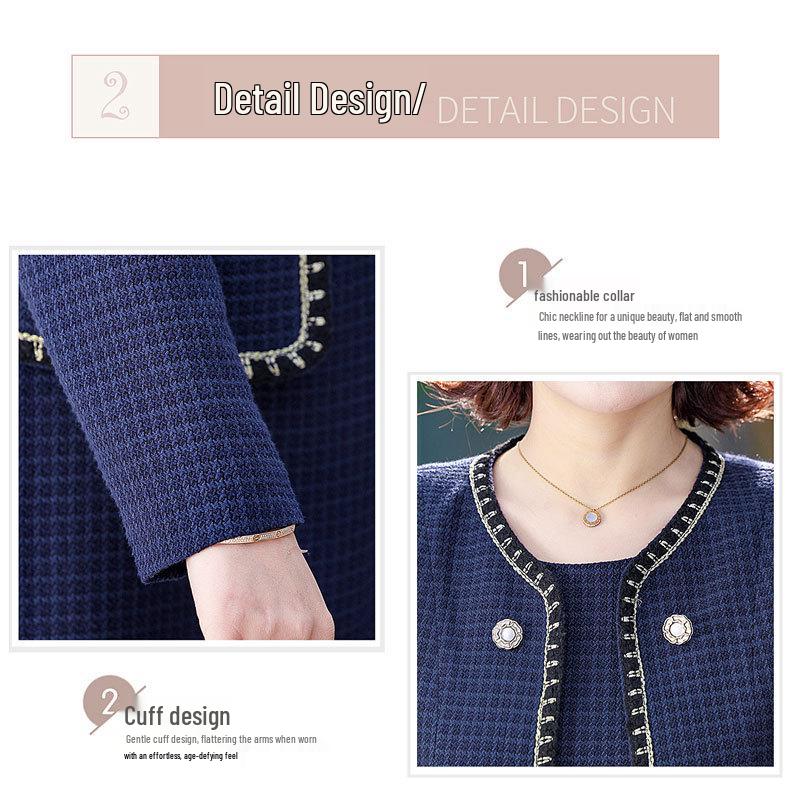 Весенний костюм-двойка 2024 года для женщин среднего возраста (40-60)