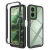 Гибридный противоударный чехол 2 в 1 для Motorola Moto G35 6,72 дюйма Жесткий пластик ТПУ Рамка Прозрачная Акриловая Задняя крышка