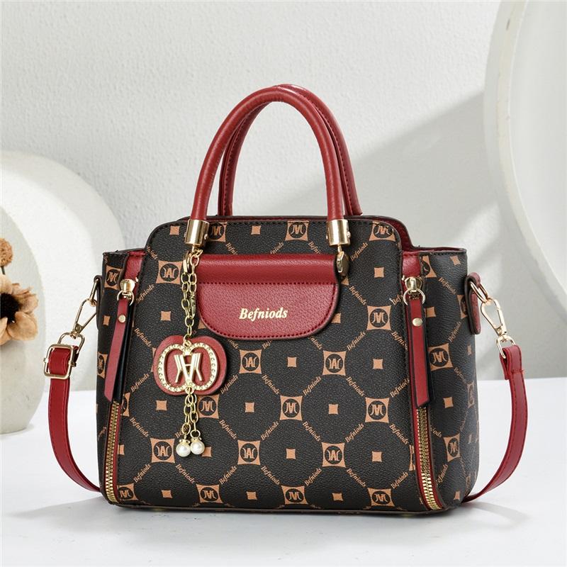 Elegant Pattern Print Light Luxury Handbag For Women Versatile Shoulder Crossbody Matching Outfit Purse