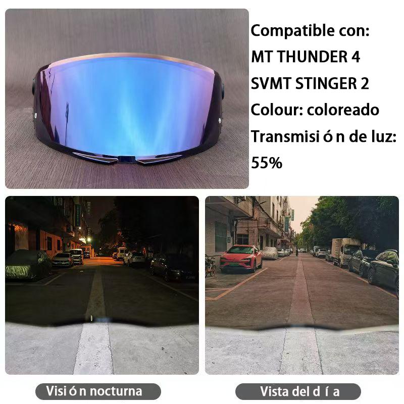 Ветровое стекло для шлема MT THUNDER 4 SV STINGER 2 Аксессуары для мотошлема Сменные линзы для шлема Ветрозащитное и УФ-защитное