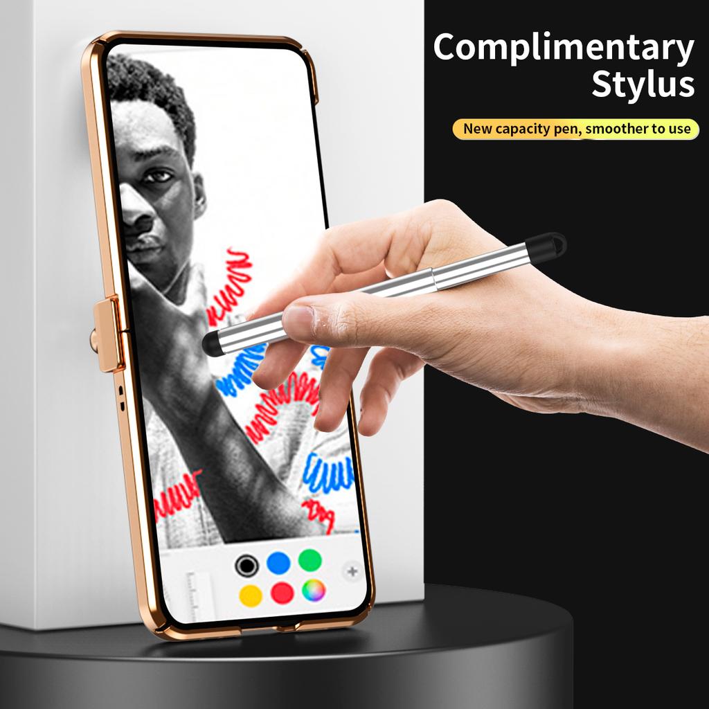 Для Samsung Z Flip4 5g Роскошный модный кожаный чехол-держатель S Pen для Samsung Galaxy Z Flip 4 5g Flip4 Flip3 Flip 3 Coque Чехлы