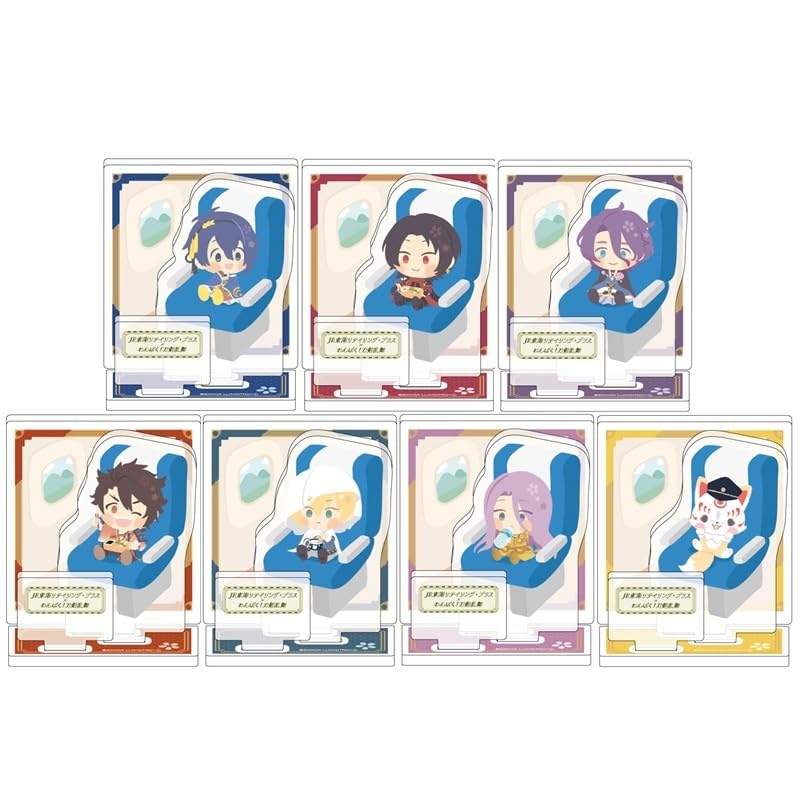 JR Central X Wanpaku! Touken Ranbu" Acrylic Stand Plate by Kiyomitsu Kashu