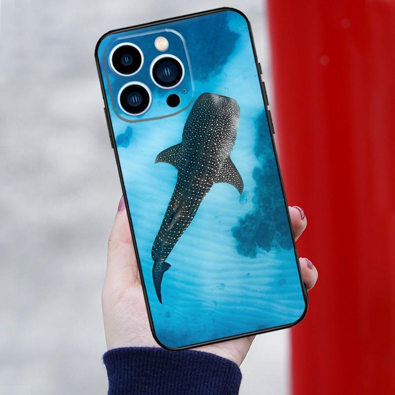 Чехол для телефона Рыба-кит Для iPhone 16 Pro Max 12 13 Mini 11 14 15 Pro Max XR 15 16 Plus 16e Защитный корпус