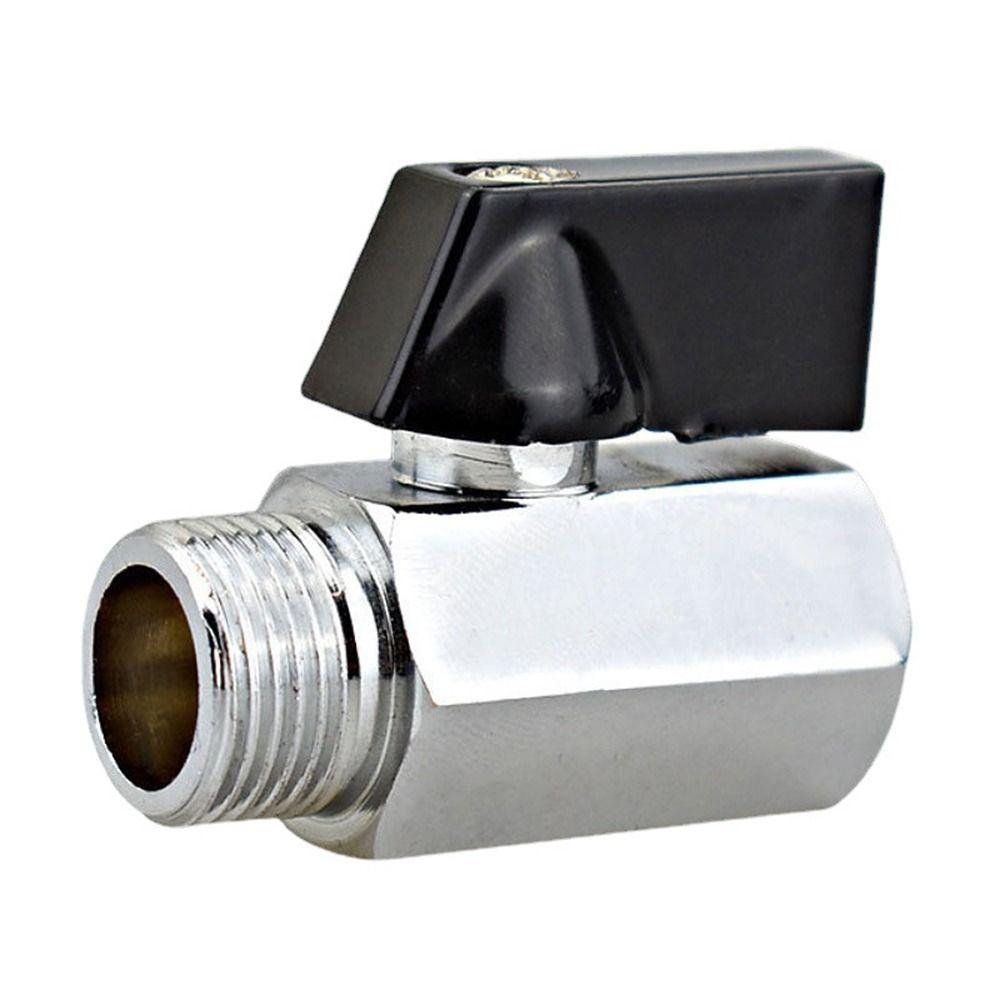 1/8" 1/4" 3/8" 1/2" BSP Threaded Brass Ball Valve Male To Female/Female To Female Plated Brass Air Compressor Valve