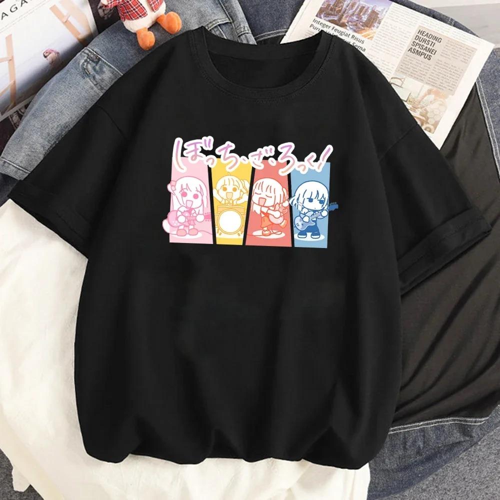 New Anime BOCCHI THE ROCK! Hitori Bocchi T-Shirt Women's Fun T-Shirt Kawaii Cartoon Unisex T-Shirt Gothic Y2k Women's Clothing