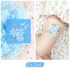 Trendy White Flower Temporary Tattoo Stickers for Face & Arm