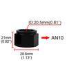 AN6 AN8 AN10 Female Thread Aluminum Pipe External Hex Head Flare fiting TUBE NUT  End Cap Plug Fitting Coupler Connector Adapter