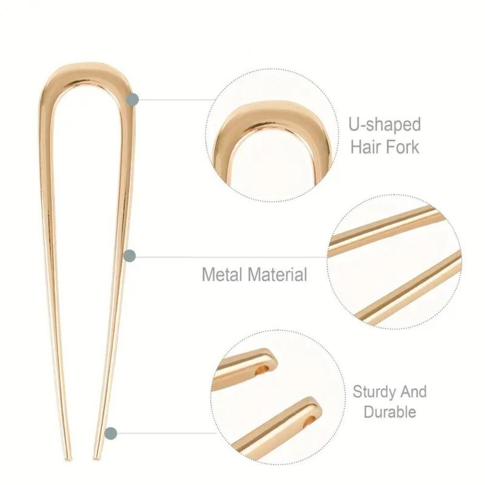 2Pcs Large Size Hair Clip Multifunctional Styling Aid Hairpin Hair Fork Hair Accessories
