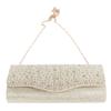 Women Evening Bag Sparkly Glitter Rhinestone Multifunctional Handbag for Dinner Party Wedding Gold Free Size