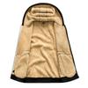 Autumn and Winter Men's Hooded Fleece Thickened Lamb Fleece Cardigan Sweater Plus Size Trendy Jacket