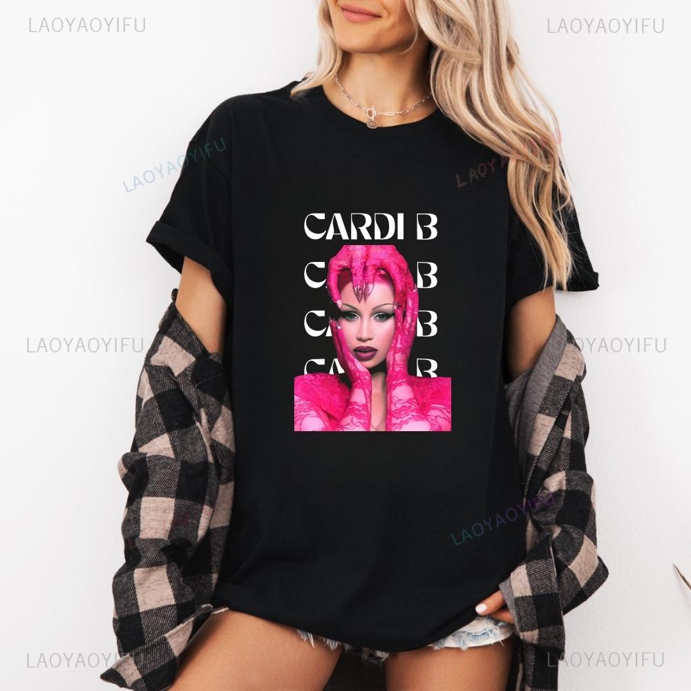 Cardi B's Tour T-shirt - Fan Merchandise for Concerts, Retro Copycat T-shirt, Gender-Neutral Pa