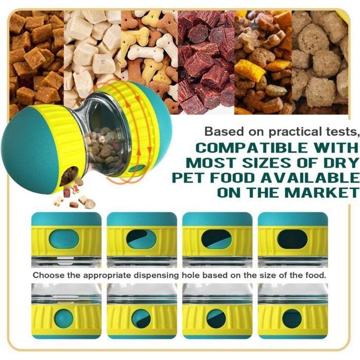 Jouet interactif indestructible pour chien, distributeur de friandises, alimentation lente pour races mordantes