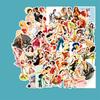 Retro Pin-Up Girl Waterproof Sticker, Colorful 50PCS