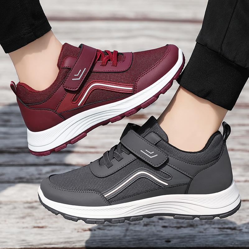 Shoes Women's Spring New Soft-soled Comfortable Men's and Women's Same Old Man's Sports Shoes Women's Shoes Middle-aged and Elderly Walking Shoes