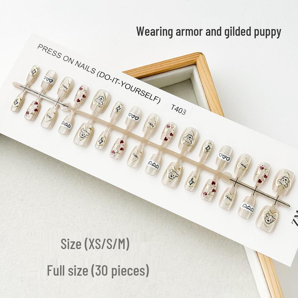 Румяна для ногтей с позолотой «кошачий глаз» — набор из 30 предметов, ручная работа, готовые к использованию размеры XS/S/M