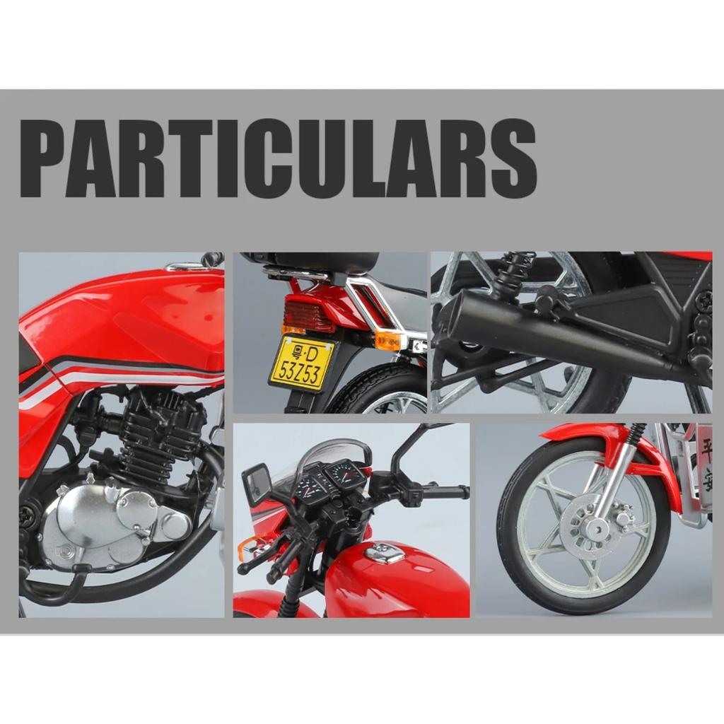 1/12 SUZUKI GS125 King Классический Мотоцикл Сплав Литая Модель Звук и Свет Симуляция Коллекции Хобби Ретро Ностальгия Серия