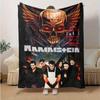 1 шт. Декор для дома в стиле Rammstein: Уютное фланелевое одеяло, идеальный подарок для спальни, гостиной, путешествий, кемпинга, автомобиля, пляжа, офисных перерывов, идеальное одеяло для дивана Т