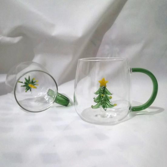 Handmade Glass Cup Animal Plant Shape Transparent Water Cup Cute Coffee Milk Drink Cup