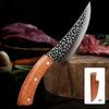 Кухонный нож ручной работы из нержавеющей стали для разделки мяса, рыболовный нож, тесак, поварской нож для мясника, выкованные огнем ножи