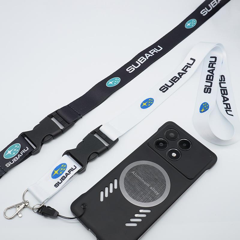 For Subaru Motorrad Lanyard Nylon Printing Emblem Black Style Keychain motorcycle accessories gadget auto Fashion Gift WW1