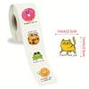 Fun Animal Reward Stickers | Colorful Food-Themed Designs with Motivational Phrases for Stationery, Laptops, Notebooks, Gift Sealing & Decoration