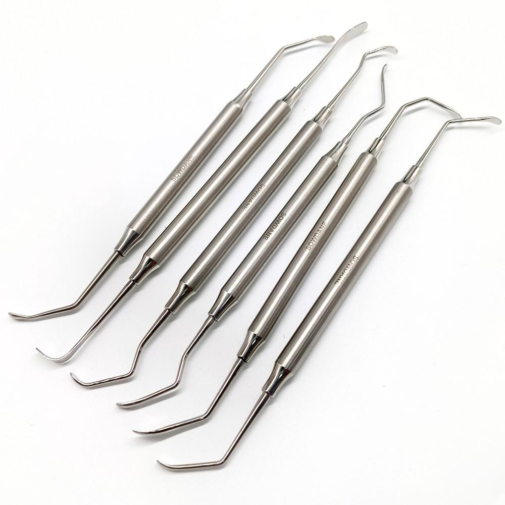 Зубной имплантат, хирургический синус-лифтинг, двойной конец, стоматологический подъемник, инструмент из нержавеющей стали, 6 типов, стоматологические инструменты