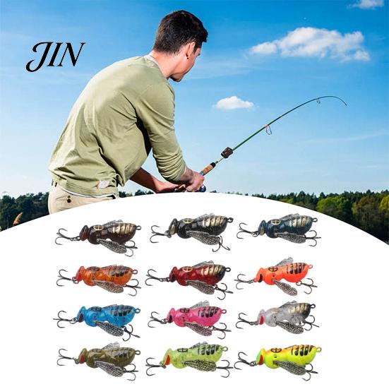 Hard Hornet Lure 5G/4.8CM Bionic Wasp Topwater Lure, Floating with Acoustic Fishing Bait Noise Steel Ball, Artificial Insect for Freshwater Saltwater