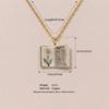 Vintage Style Book Pendant Necklace Antique Porcelain Pendant Necklace  Jewelry Accessory