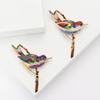 Alloy Enamel Bird Brooch Fashion Simple Ladies Suit Cardigan Corsage Ornament Pin