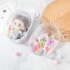 PVC Cotton Doll Display Bag with Keychain Cotton Doll Storage Bag  Outdoor