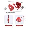 Love Lock Свадебный замок Heart Love Кодовый замок Школьная сумка Рюкзак Тележка Коробка Концентрический замок Цинковый сплав