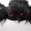 Giant Fake Spider Lifelike Halloween Posable Black Soft Hairy Fake Spiders Scary Decorations for