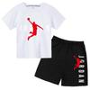 Kids Summer Leisure Letter Print 2pcs Soft T-shirts+Pants Suits 3-12 Years Boys Girls Fashion Outfits Sets Children Clothes