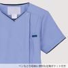 Fork Scrub/Lab Coat 7028SC Men's Dark Navy X Turquoise, Size Small (Equivalent To Japanese Size Small)