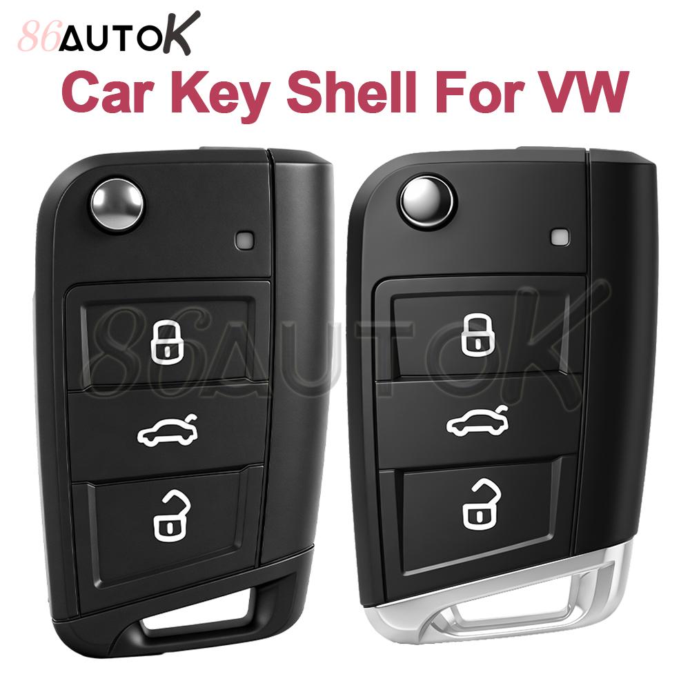 86Autok - Запасной корпус для корпуса брелока-ключа для Vw Golf 7 Mk7 Touran Polo Tiguan 5G6959752Ab Smart Key Shell