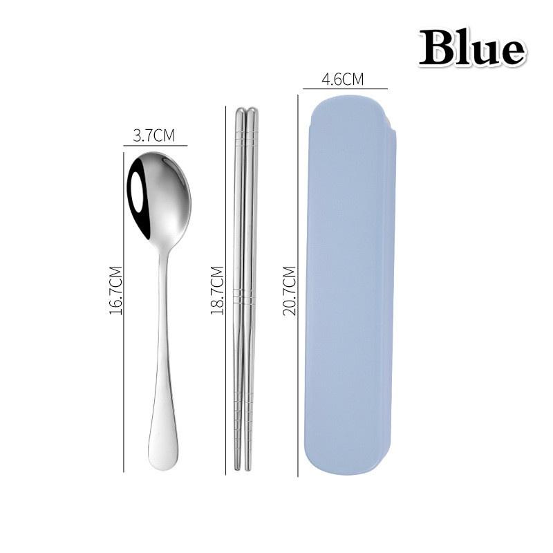 Портативный дорожный набор столовых приборов из нержавеющей стали Ложки Вилки Палочки для еды Наборы столовых приборов Кухонная посуда