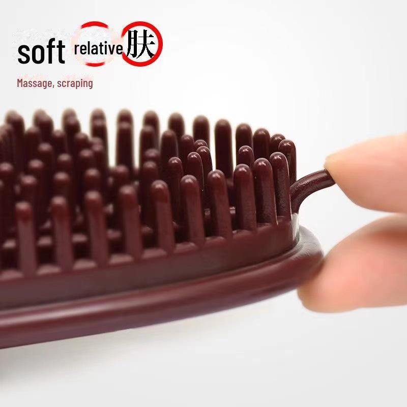 Silicone Beauty Leg & Body Meridian Massage Brush with Essential Oil Compatibility for Waist & Abdomen