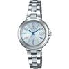 Casio SHW-5100D-7AJF Женские часы с солнечной и радио-синхронизацией Серебристая нержавеющая сталь Водонепроницаемость 50 м