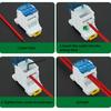 NEW DIN Rail Terminal Block UKK Series 80A Distribution Box One In Six Out Power Wire Electrical Connector Junction Equipment