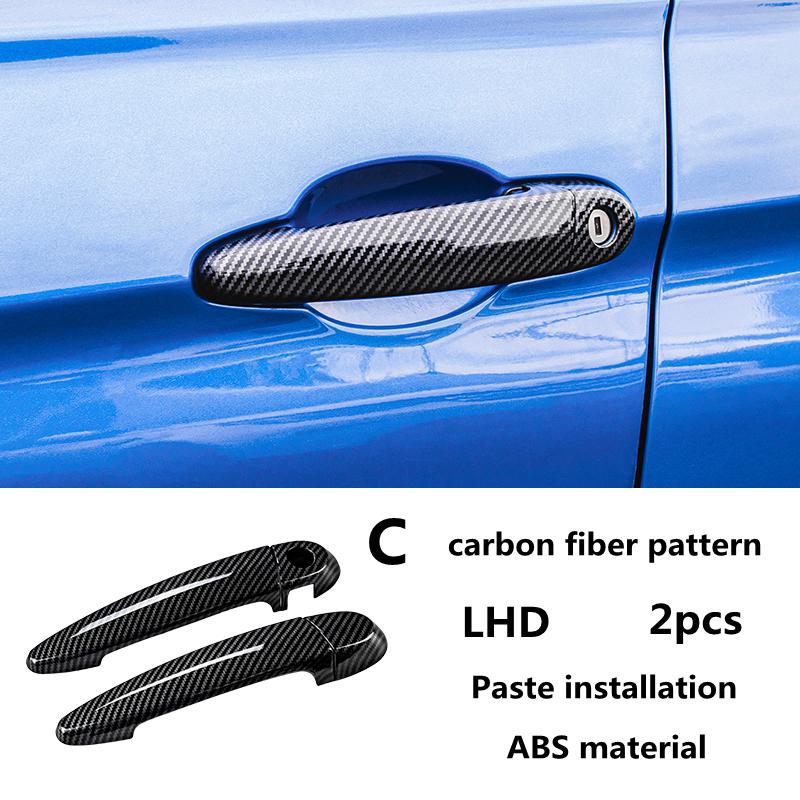 LHD RHD карбоновая внешняя дверная ручка, накладки для BMW F30 F31 F32 F33 F34 F36 E70 E71 E84 F25 F26 F20