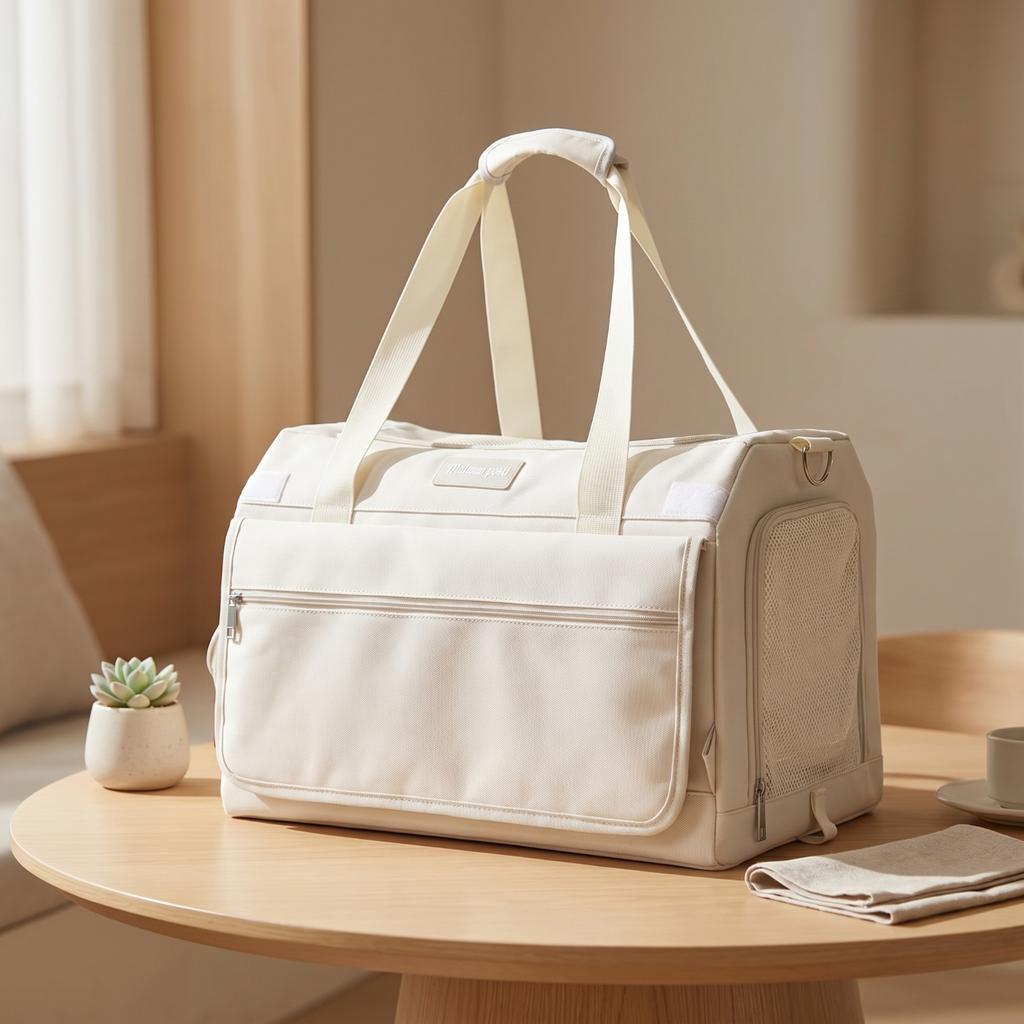 Pet Carrier with Front Pocket Safe Soft-Sided Pet Carrier Comfortable Tear-Resistant for Cat Owners, Vet Visits